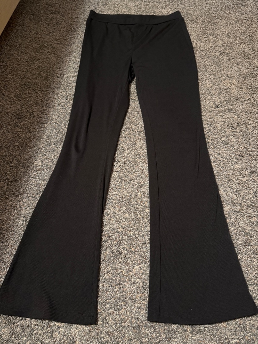 SHEIN Black Boot Cut Flare Pants